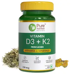 Pure Nutrition Vitamin D3 + K2 l Vitamin D3 supplement for Strong Bones icon