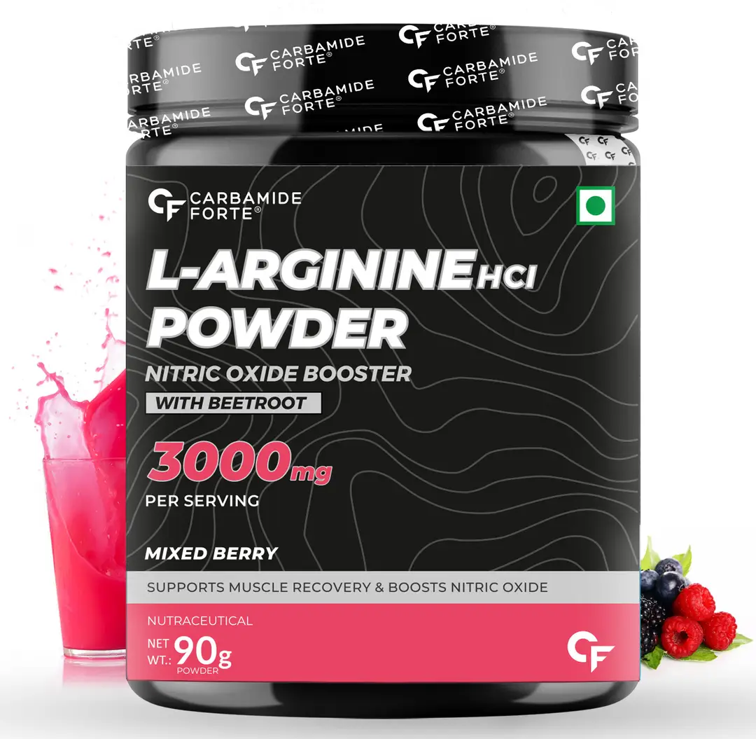 Carbamide Forte - L Arginine Powder with Beetroot 3000mg - Mixberry (90 gm)