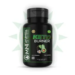 Omni Ayurveda - Keto Fat Burner Capsules - Caffeine, herbs, and other plants - Increased Energy, Suppressed Appetite and Improved Mental Clarity - 60 Capsules icon