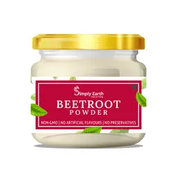 Simply Earth Dehydrated Natural Beetroot Powder for Heart Health and Support Blood Pressure Level