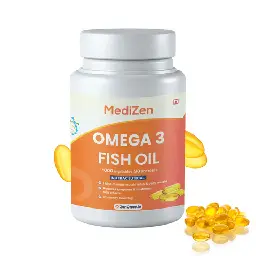 MediZen Omega 3 1000mg with 180mg EPA and 120mg DHA for Joint Health and Recovery icon