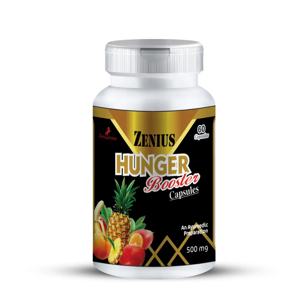 Zenius Hunger Booster with Ajwain, Ashwgandha extract for Immunity Booster - Pack of 1 (60 Capsules)
