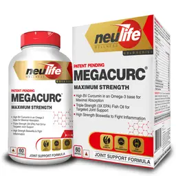Neulife Megacurc Nano Curcumin + Triple Strength Fish Oil for Joint Support and Inflammation icon