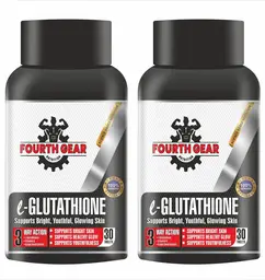 Fourth Gear L Glutathione Support for Radiant Skin Whitening and Glowing Skin (Pack of 1, 30 Tablets)