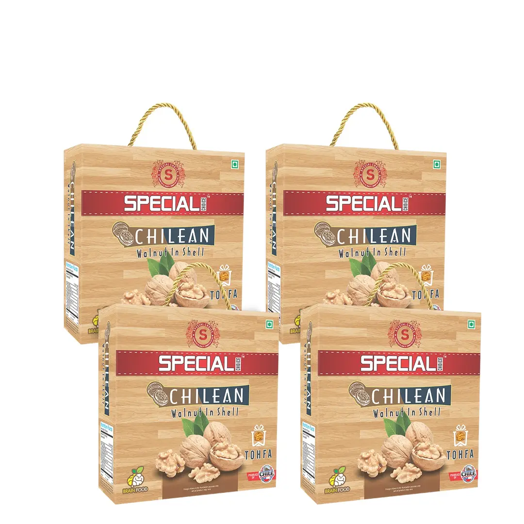 Special Choice Chilean Walnut Inshell Tohfa for Weight Regulation - Pack of 4 (2000 gm)