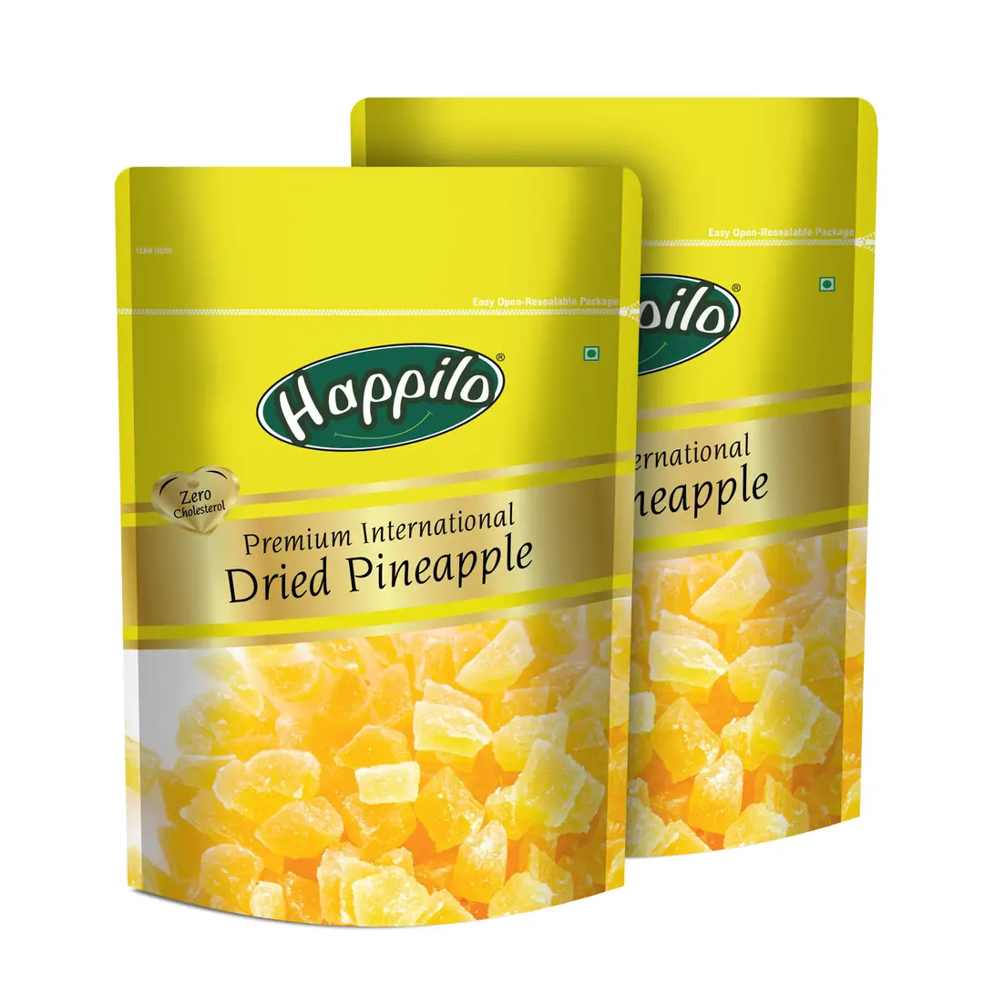 Happilo Premium International Dried Pineapple - Pack of 2(400 gm)