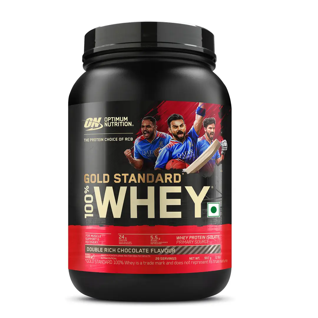 Optimum Nutrition (ON) Gold Standard 100% Whey Protein Powder, for Muscle Support & Recovery, Vegetarian - Primary Source Whey Isolate - Double Rich Chocolate,2 lb