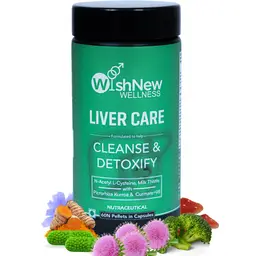Wishnew Wellness Liver Care Detoxifying Liver Support With Nac, Milk Thistle, And Curmate for Liver Care icon