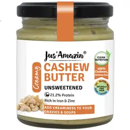 Jus Amazin -  Creamy Cashew Butter - with Unsweetened - for Zinc and Iron Deficiency icon