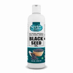 Nectar Valley - Black Seed Oil (Kalonji Oil / Nigella Sativa Oil / Black Cumin Oil / Kalijira Oil) Organically Processed | Edible Grade - 250ml icon