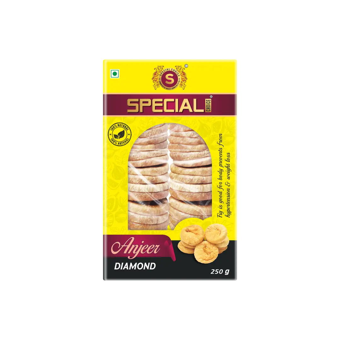 Special Choice Anjeer (Dry Figs) Diamond for Healthy Gut - Pack of 1 (250 gm)