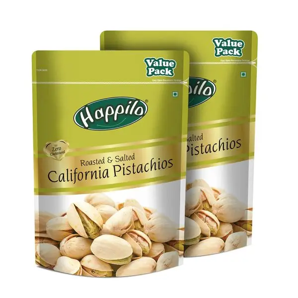 Happilo Premium Californian Roasted & Salted Pistachios - Pack of 2 (2000 gm)