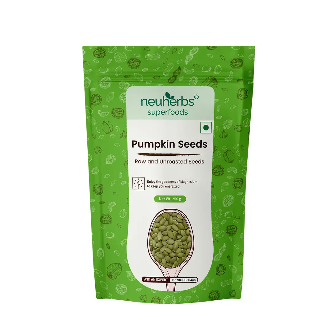 Neuherbs -  Pumpkin Seeds - with Raw Unroasted Pumpkin Seeds - for Managing Blood Pressure - 250 gm
