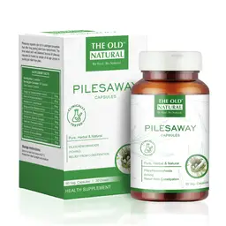 The Old Natural Pilesway Capsule I For Piles, Fissure. Fistula, Inflammation & Rectum I Fast relieve in bleeding, burning & pain I 60 Capsules icon