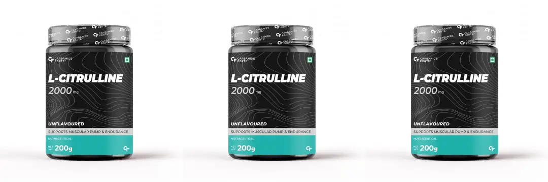 Carbamide Forte L Citrulline 2000mg for Focus and Energy - Pack of 3 (600 gm)