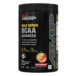 GNC AMP Gold Series BCAA Advanced | Fastest Muscle Recovery | Maximized Workout Performance | 400 gm icon