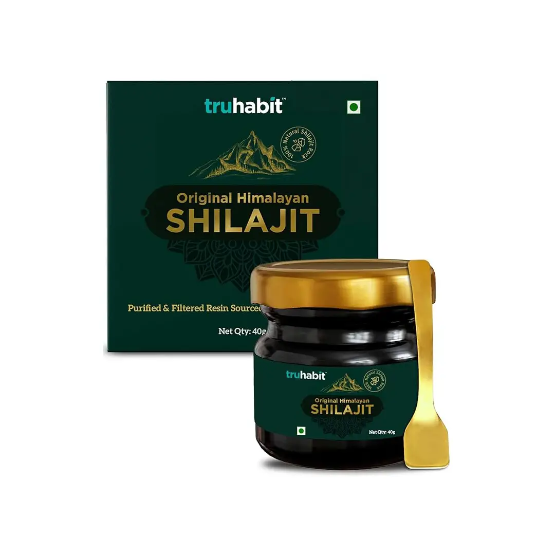 Truhabit Original Himalayan Shilajit Resin for Stamina Booster and Improve Testosterone levels - 10 gm
