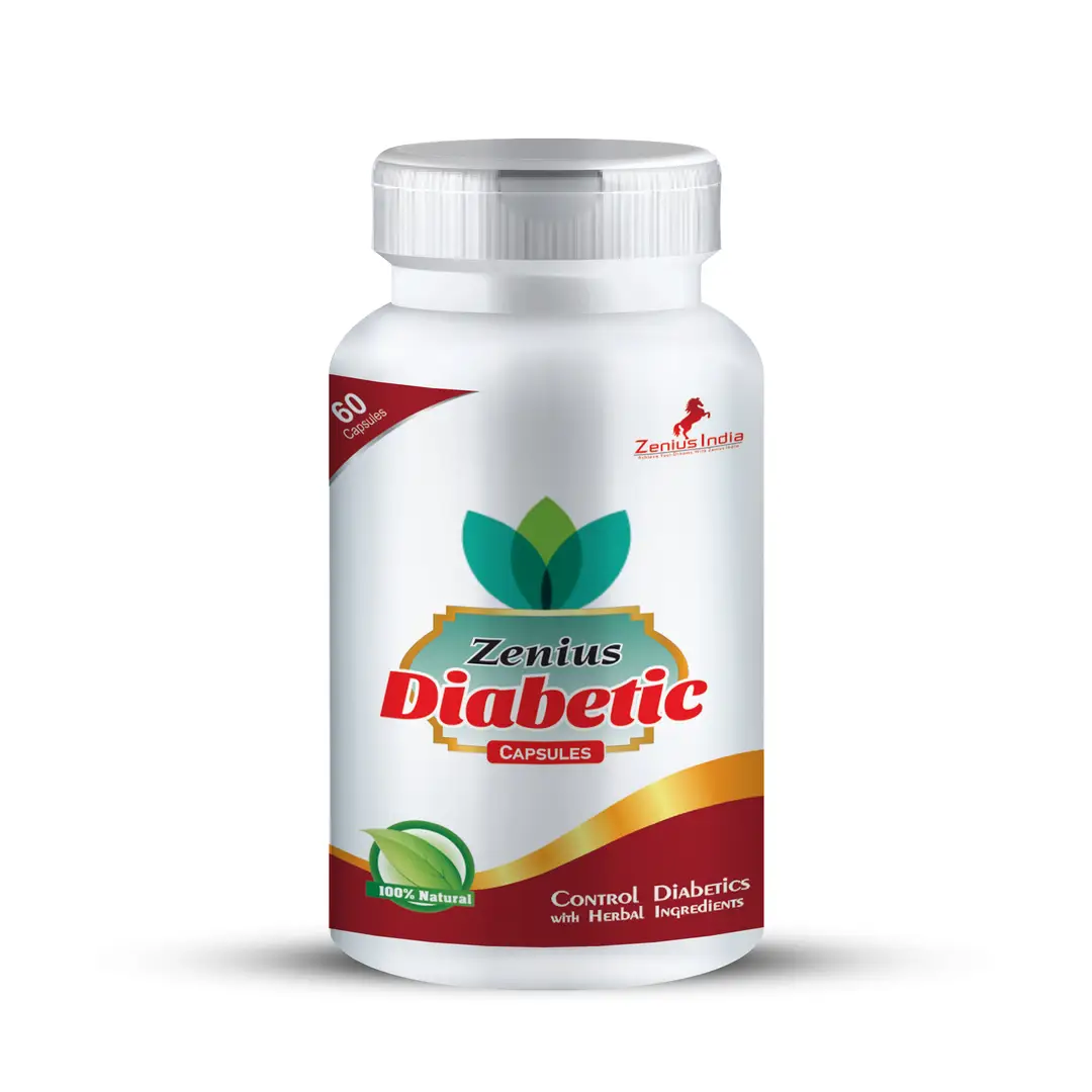 Zenius Diabetic with Neem, Karela Extract for Sugar Control and Diabetes - Pack of 1 (60 Capsules)