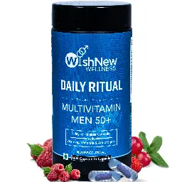Wishnew Wellness Daily Ritual Men 50+ Multivitamin with 22 Essential Nutrients for Delayed Release icon