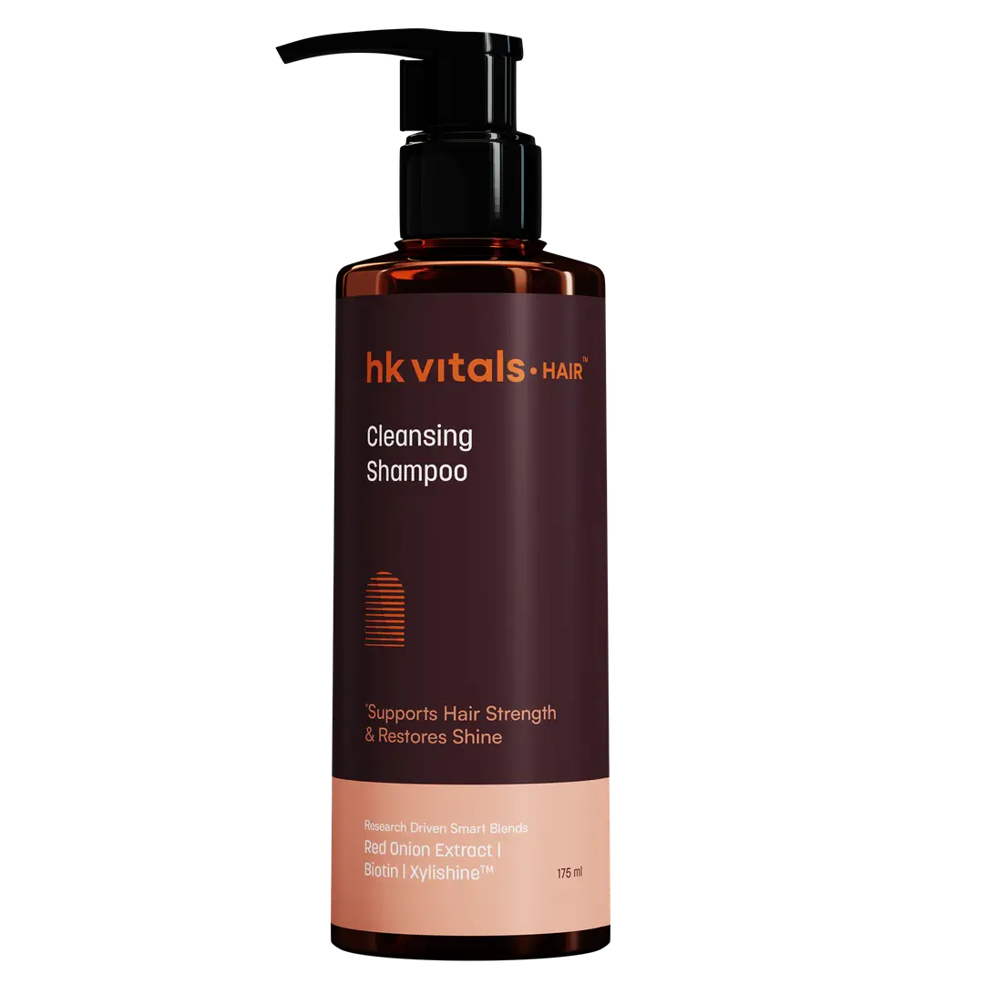 hk vitals Biotin Shampoo for Women & Men (175ml) | Anti Hair Fall Shampoo with Red Onion Extract | Strengthens & Softens Hair, Restores Shine | All Hair Types - 175 ml