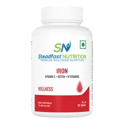 Steadfast Nutrition - Iron - with Folic Acid ,Vitamin C And 8 Essential Vitamins - for Iron Deficiency, Anaemia, Reduce Fatigue