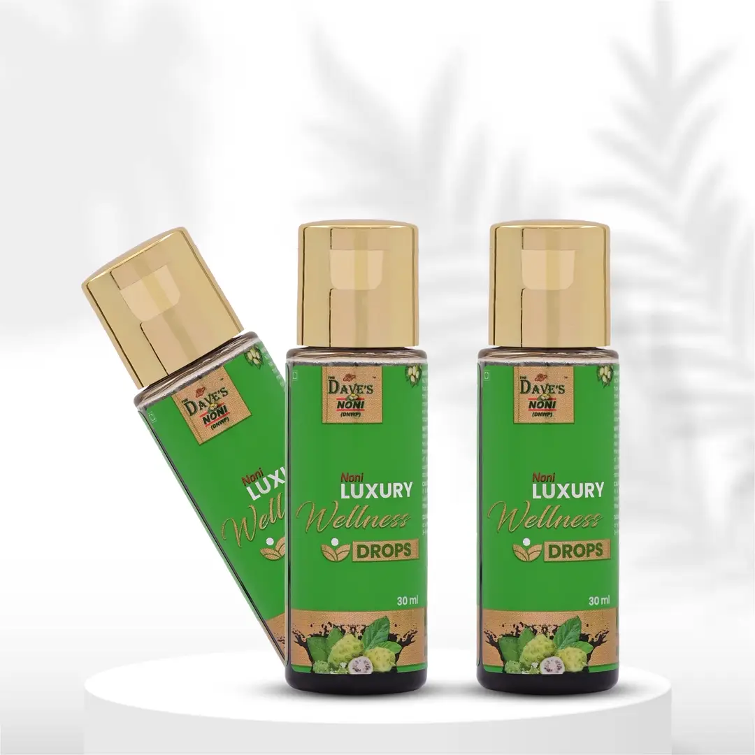 The Dave's Noni Luxury Wellness Drops for Joint Pain Relief - Pack of 3 (90 ml)