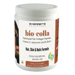 Sharrets Biocolla - Hydrolyzed Fish Collagen Peptides with Vitamin C, Hyaluronic Acid & Biotin icon