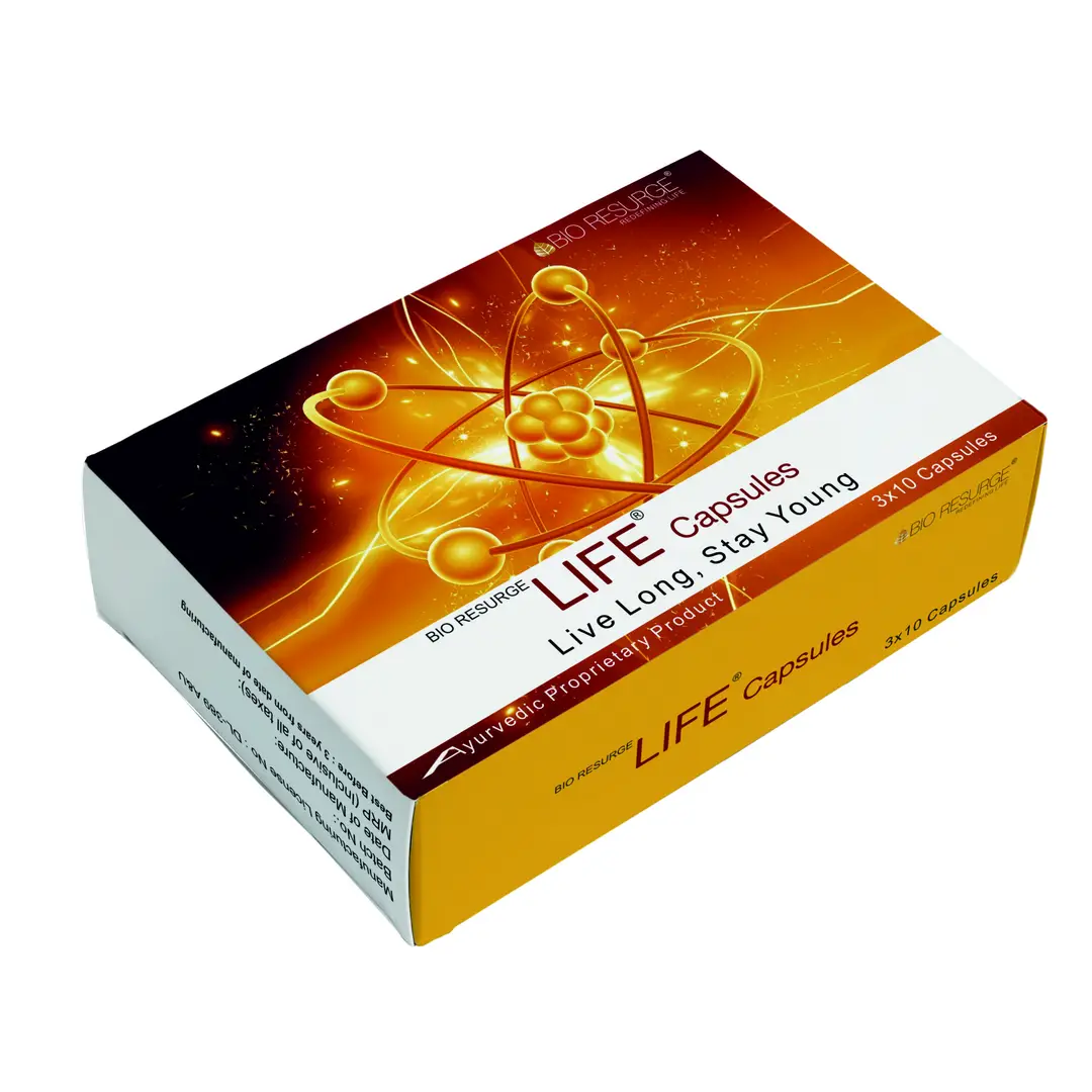 Bio Resurge - Life Capsules - Amla, Giloy, Ashwagandha - Increase Immunity Naturally - Pack of 1 (30Capsules)