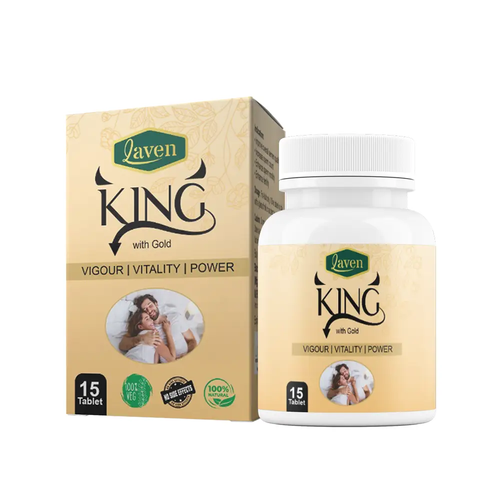 Laven King Tablets for Overall Well being - Pack of 1 (15 Tablets)