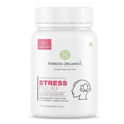 Foresta Organics - Stress Relief with Ashwagandha, Chamomile, Lemon Balm & Passion Flower for stress and anxiety icon