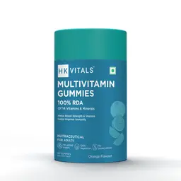 HealthKart -  HK Vitals Multivitamin Gummies (Orange, 60 Days Pack), Multivitamin for Men & Women, 100% RDA of Vitamins & Minerals, Boosts Energy & Immunity, Supports Joint Health icon