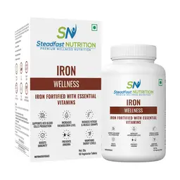Steadfast Nutrition - Iron - with Folic Acid ,Vitamin C And 8 Essential Vitamins - for Iron Deficiency, Anaemia, Reduce Fatigue icon
