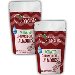 Honestly Organic - Activated Cinnamon Chilli Almonds - with Chili Powder, Cinnamon, Salt - for Reducing The Risk Of Heart Disease And Diabetes (Pack Of 2) icon