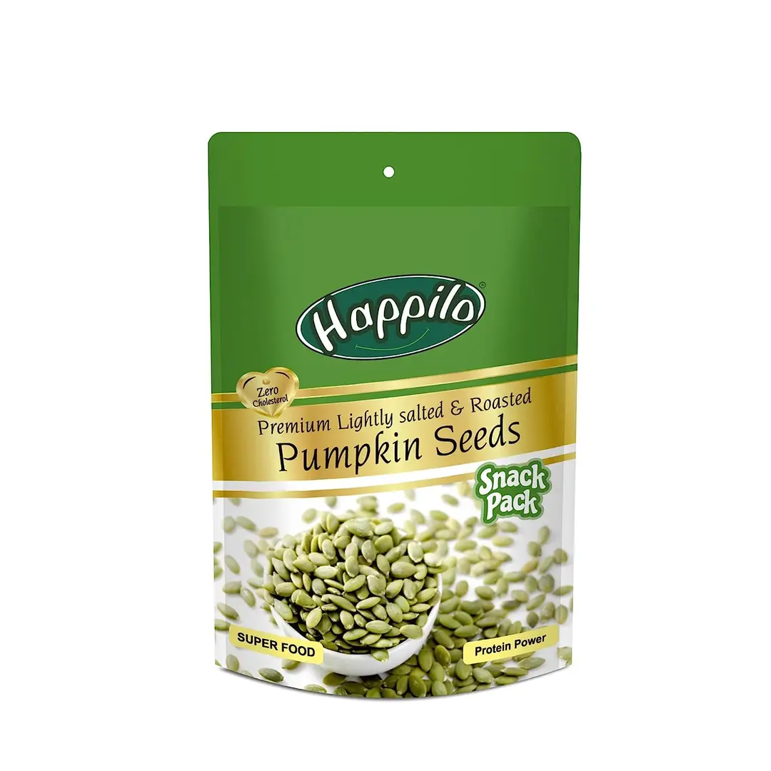 Happilo Snack Pack Pumpkin Seeds - Lightly Salted & Roasted 35g (Pack of 12) - 420 gm