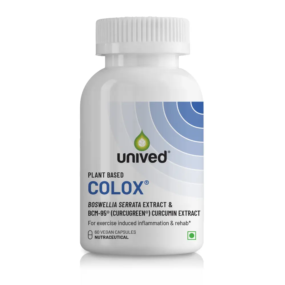 Unived Colox with Vitamin D3 for Strengthening Muscles and Joints - Pack of 1 (60 Capsules)