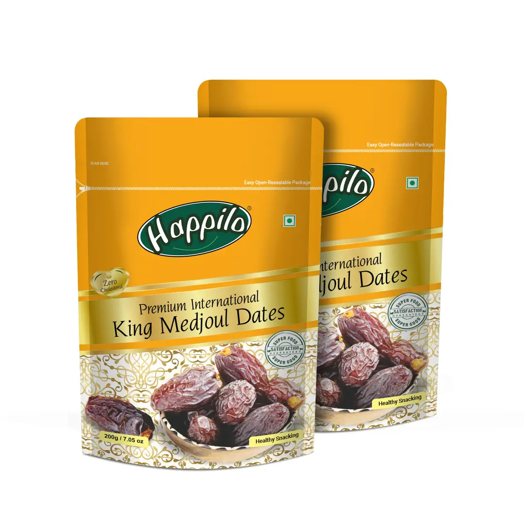 Happilo Premium International King Medjoul Dates - Pack of 2(400 gm)
