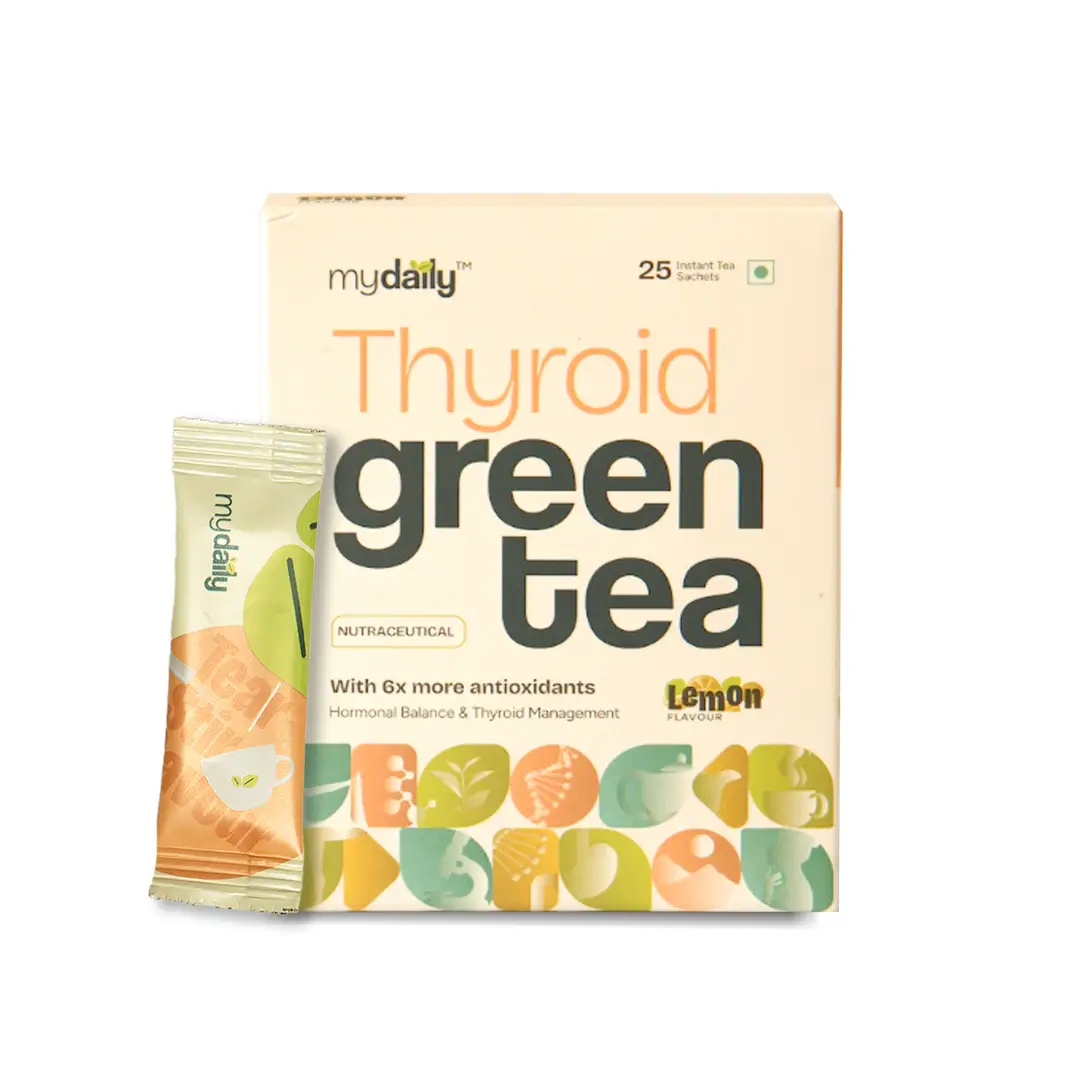 myDaily Thyroid Green Tea for Metabolism and Energy - Pack of 1 (25 Sachets)