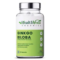 Health Veda Organics - Ginkgo Biloba Supplements for Better Concentration, Memory and Learning icon