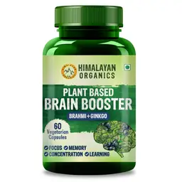 Himalayan Organics Plant Based Brain Booster with Ginkgo Biloba & Brahmi icon