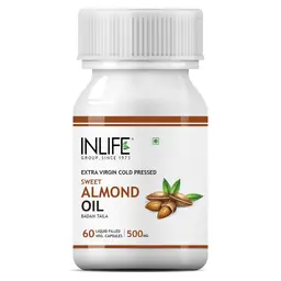 INLIFE - Sweet Almond Extra Virgin Cold Pressed Oil , 60 Vegetarian Capsules icon