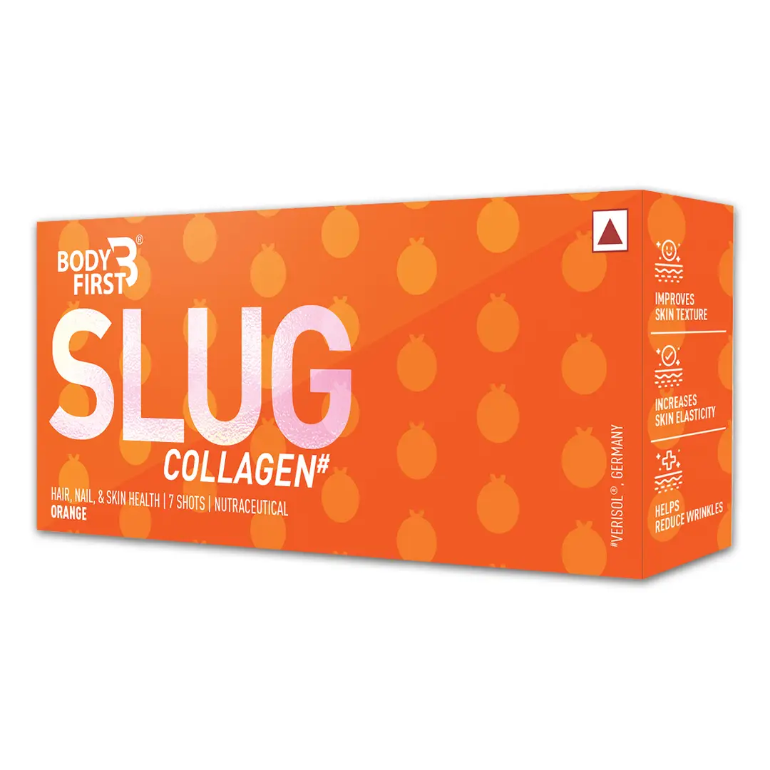 Bodyfirst Collagen Slug - Hair, Nail, & Skin Health - Orange (7 Shots)