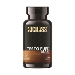 Kickass Testofuel Max: Testosterone Booster For Men, Vegan, Enriched with 9 Ayurvedic Herbs, GMO-Free, Performance, Strength and Stamina Booster icon