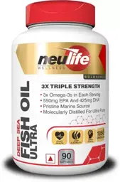 Vitrovea Triple Strength Omega 3 Fish Oil Capsules for Cognitive Function and Joint Mobility