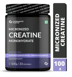 Carbamide Forte - Micronised Creatine Monohydrate Powder | Creatine Supplement for Lean Muscle Volumization, Strength & Energy - Unflavoured - 33 Servings icon