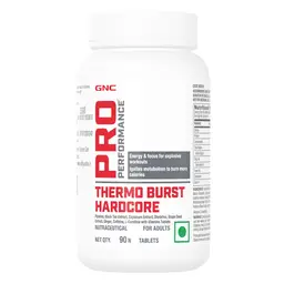 GNC Pro Performance Thermo Burst Hardcore | Burns More Calories | High Energy & Focus | Boosts Metabolism | Supports Explosive Workout | Healthy Weight Control | Formulated in USA | 90 Tablets icon