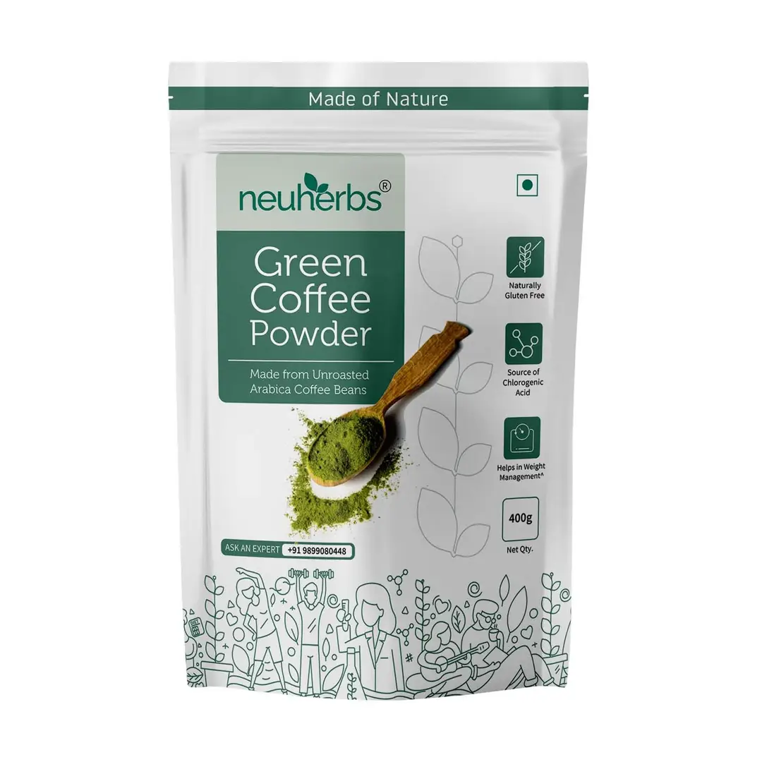 Neuherbs - Unroasted Arabica Green Coffee Beans Powder