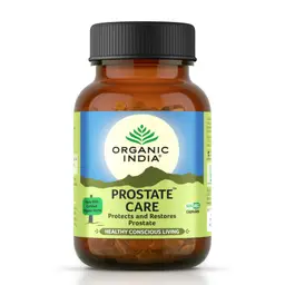 Organic India - Prostate Care -  Improves urinary tract function and flow, eases symptoms of enlarged prostate, supports healthy PSA levels and restores male energy. icon