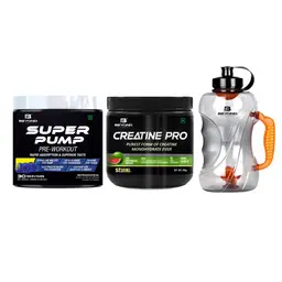 Beyond Fitness -  Super Pump Pre Workout + Creatione Pro (Combo) - with 1500ml Shaker - for Muscle Growth, Weight Management and Endurance icon