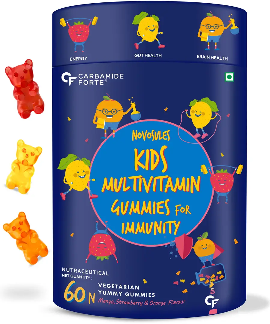 Carbamide Forte Kids Mulltivitamin Gummies for Immunity - Pack of 1 (60 Gummies)