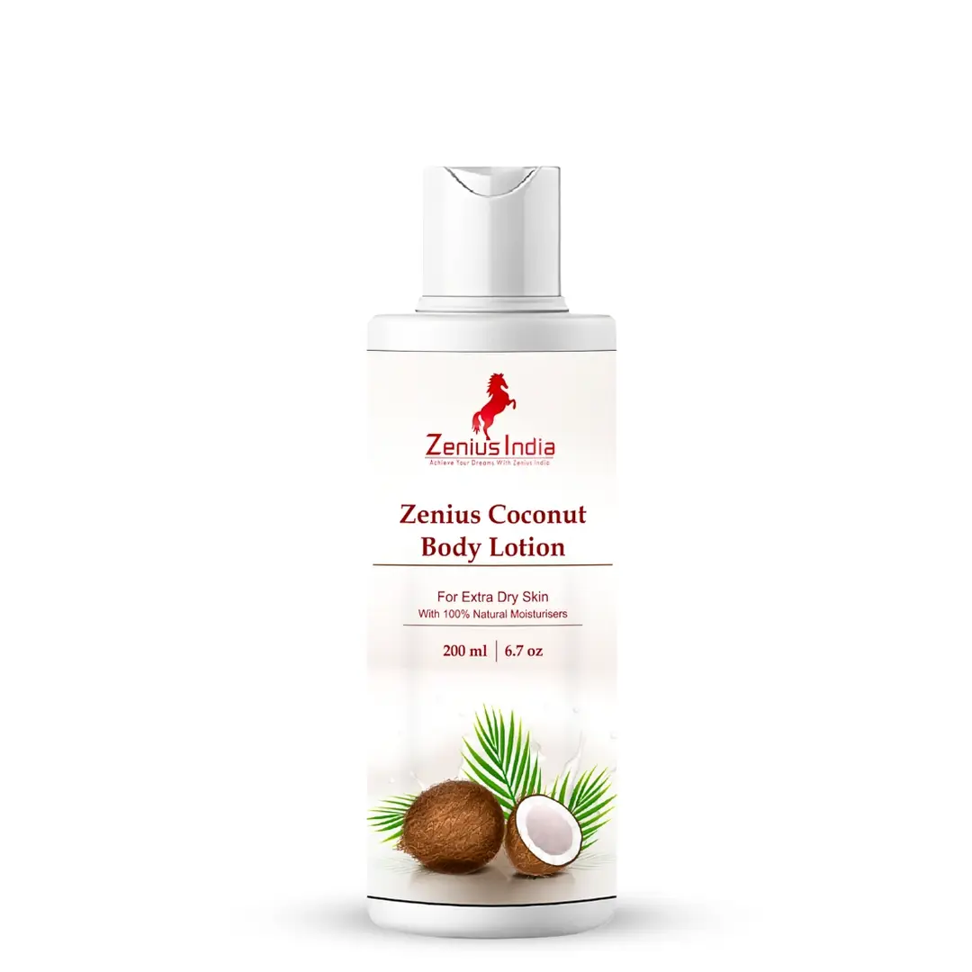 Zenius Coconut Body Lotion with Pure Coconut Milk for Increasing Skin Elasticity - 200 ml